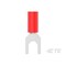 Te Connectivity Fork Terminal, #8 Stud Size, 16 AWG, 600 V, PVC Insulated, Red 165008 - alternate 2